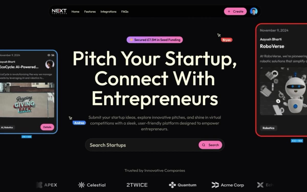 next venture screenshot