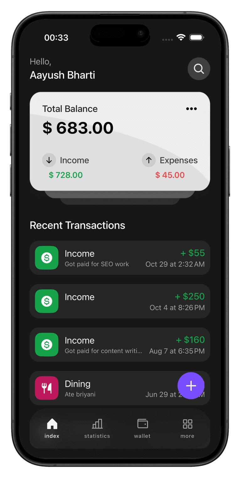 Finote – Master Your Finances screen 1