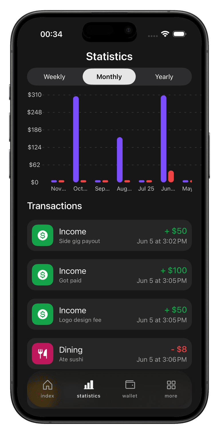 Finote – Master Your Finances screen 2