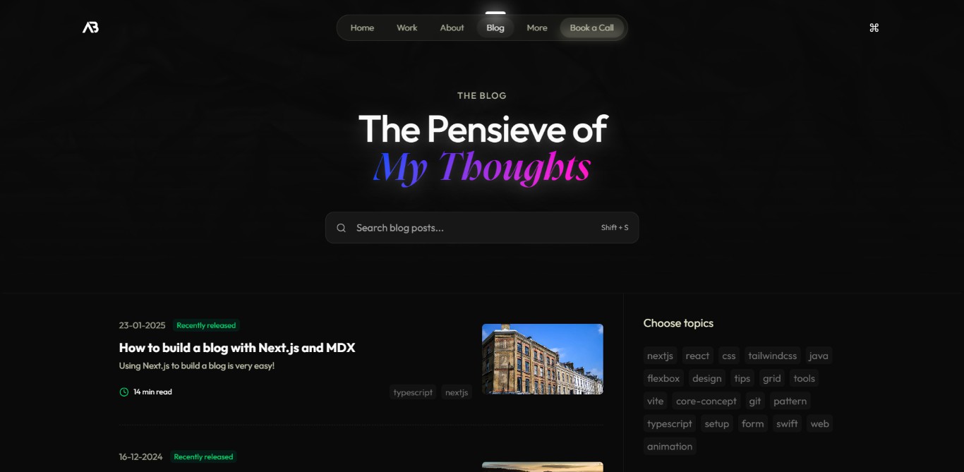 Create portfolio website