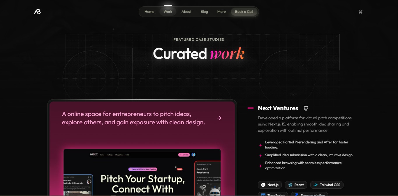 Create portfolio website